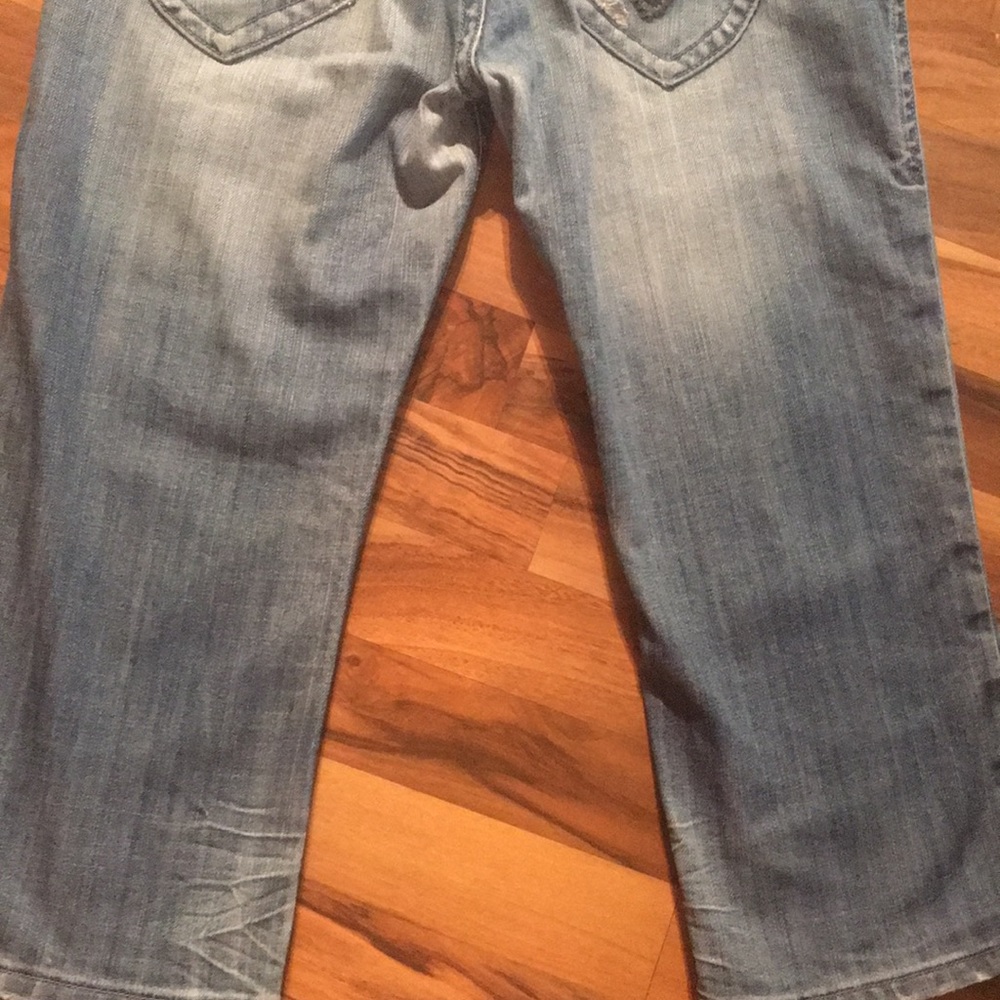 (Capris) Blue Vigoss Size 9/10 Jean Capris - Picture 2 of 7